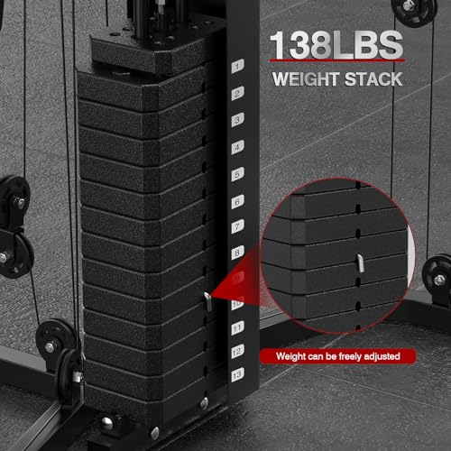 SunHome Multifunction Home Gym System, Smith Machine - Image 5