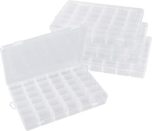 Avlcoaky Tackle Box Organizer, 4 Pack, 36 Compartments