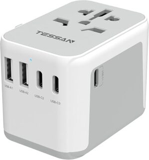TESSAN Universal Travel Adapter with USB Ports
