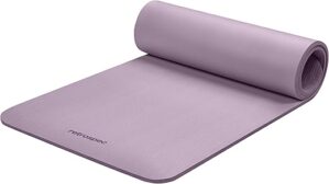 Retrospec Thick Non-Slip Yoga Mat with Strap