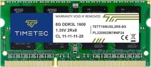 Timetec 8GB DDR3L 1600MHz Laptop RAM