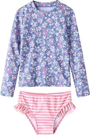 UMELOK Rash Guard Swimwear Set