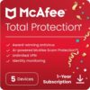 McAfee Total Protection 2024 | 5 Device Cybersecurity