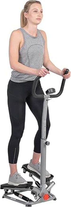 Sunny Health & Fitness Twist Stepper Climber with Handlebar