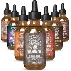 Viking Revolution Unscented Beard Oil With Argan And Jojoba