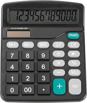 YAMHOHO Upgraded 12-Bit Solar Office Calculator