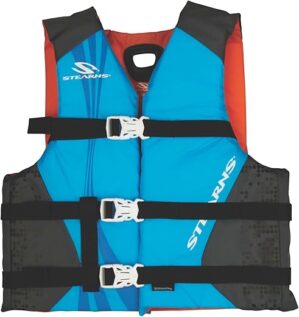 STEARNS USCG Approved Kids Life Vest, 50-90lbs