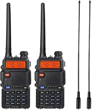 BAOFENG UV-5R Long Range Handheld Walkie Talkie (2 Pack)