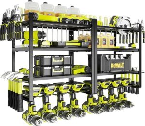 KAFAHOM Wall Mount Drill Holder and Tool Rack