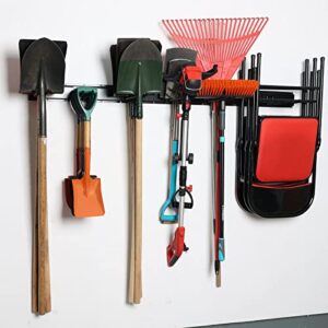 Wallmaster Garage Tool Rack with Adjustable Hooks