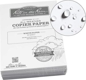 Rite in the Rain Weatherproof Copier Paper, 8.5" x 11", 500 Sheets