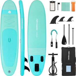 Retrospec Weekender 10’6” Inflatable Stand Up Paddle Board Set