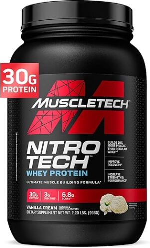 MuscleTech Vanilla Cream Whey Protein Powder