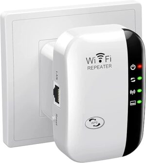 Jancane WiFi Extender Signal Booster, 5000sq.ft, 50+ Devices