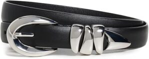 Madewell Women's Chunky Metal Leather Belt