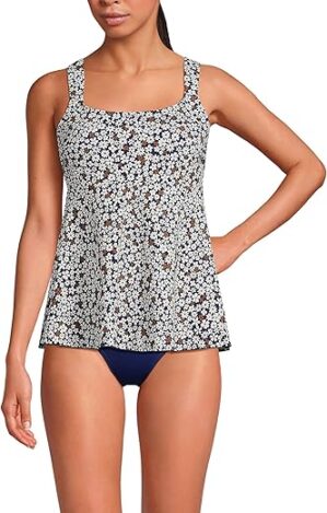 Lands' End Women's Flutter Tankini Top