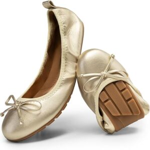 DREAM PAIRS Foldable Ballet Flats