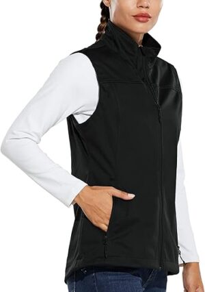 BALEAF Women’s Lightweight Softshell Vest with Pockets