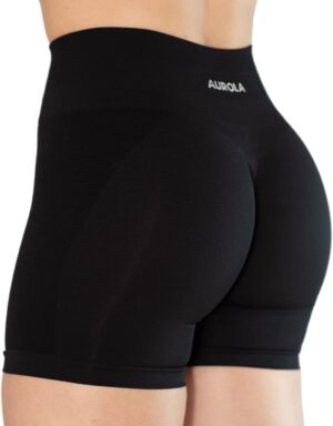 AUROLA Women's Seamless High Waisted Workout Shorts