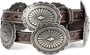 ARIAT Women's Tooled Leather Concho Belt