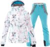 GS SNOWING Women’s Windproof Waterproof Insulated Ski Set