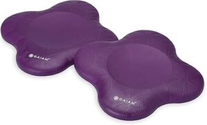 Gaiam Yoga Knee Pads Set - Cushions Knees & Elbows