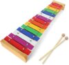 LOLYSIC 15 Tone Colorful Wooden Xylophone with Mallets