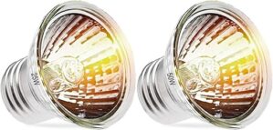 NBIIUYIGE 25/50W Reptile Heat Lamp Bulbs – UVA UVB