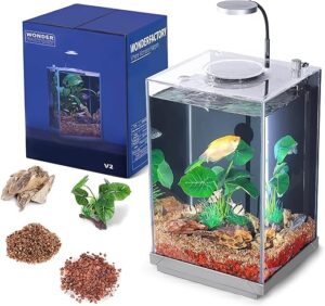 Wonderfactory 3 Gallon Aquarium AIO Starter Kit