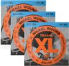 D’Addario 3 Sets – EXL110 Nickel Wound Electric Strings