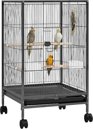 Yaheetech 35 Inch Wrought Iron Bird Cage