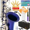 Lazarro 370-BU Blue/Silver Eb Alto Saxophone