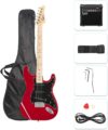 GLARRY 39″ Full Size Electric Guitar with Amp