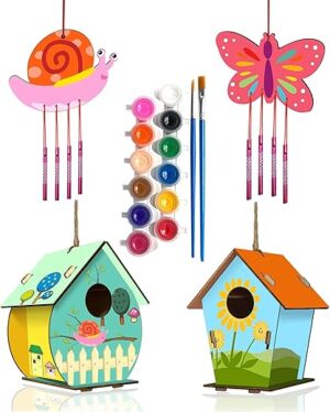 HOME COMPOSER 4 Pack DIY Bird House Kits