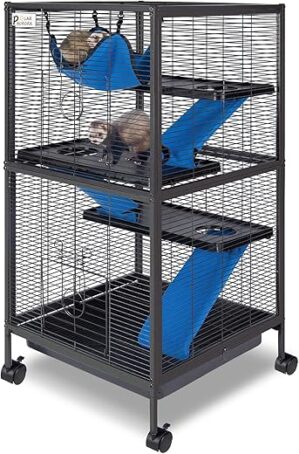 Polar Aurora 4 Tier Steel Small Animal Cage Kit X1Y2Z
