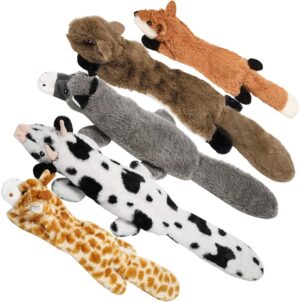 Nocciola 5 PCS Crinkle Plush Dog Toys