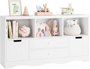 FOTOSOK 51.2" Large Toy Storage Organizer with Drawers