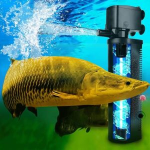 coospider-repta 600GPH UV Aquarium Filter for 75-200 Gal