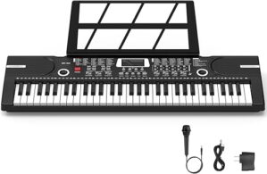 Afddfeh 61 Keys Electronic Digital Piano with Speaker
