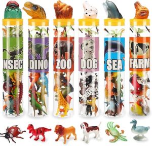 Yeonha Toys 82 Piece Assorted Mini Animal Toy Set