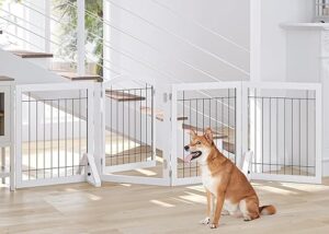 Spirich 96-Inch Extra Wide Dog Gate with Door