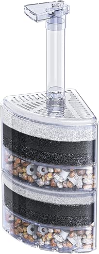 Pawfly Aquarium Corner Sponge Filter For Fish Tanks