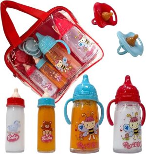 The New York Doll Collection Baby Doll Bottles With Magic Disappearing Milk & Juice