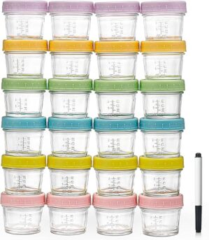 DIMBRAH Baby Food Storage Containers - 24pcs