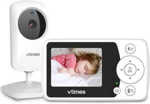VTimes Baby Monitor With Camera, 2.4" LCD, VOX Mode