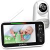 OKAIDI Baby Monitor With Camera, 5″ Screen