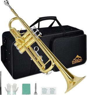 EASTROCK Bb Trumpet Set With Case, 7C Mouthpiece