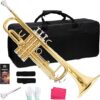 LOMUTY Bb Trumpet With Hard Case 7C Mouthpiece