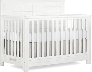 Evolur Belmar 5-in-1 Convertible Crib, Weathered White