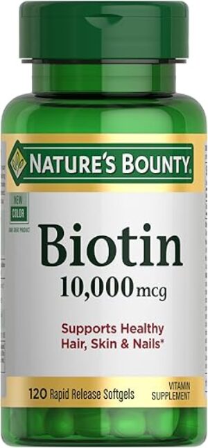 Nature's Bounty Biotin 10,000 Mcg Rapid Release Softgels
